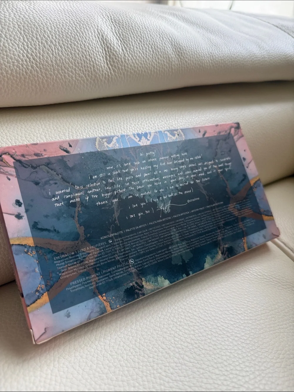 Morphe Ashley Strong Eyeshadow Palette - Marble Pink‎ & Teal